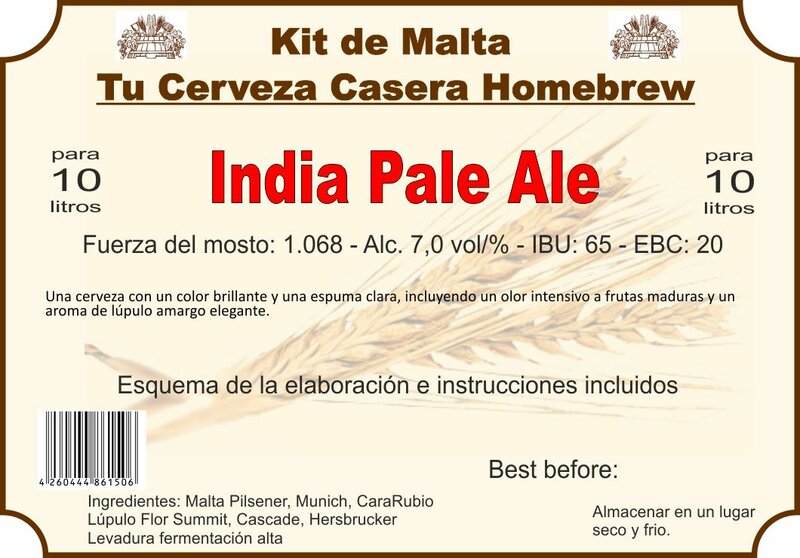 Kit en grano "India Pale Ale" 10ltr