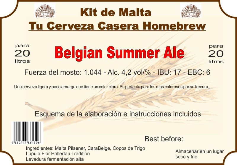 Kit en grano "Belgian Summer Ale"