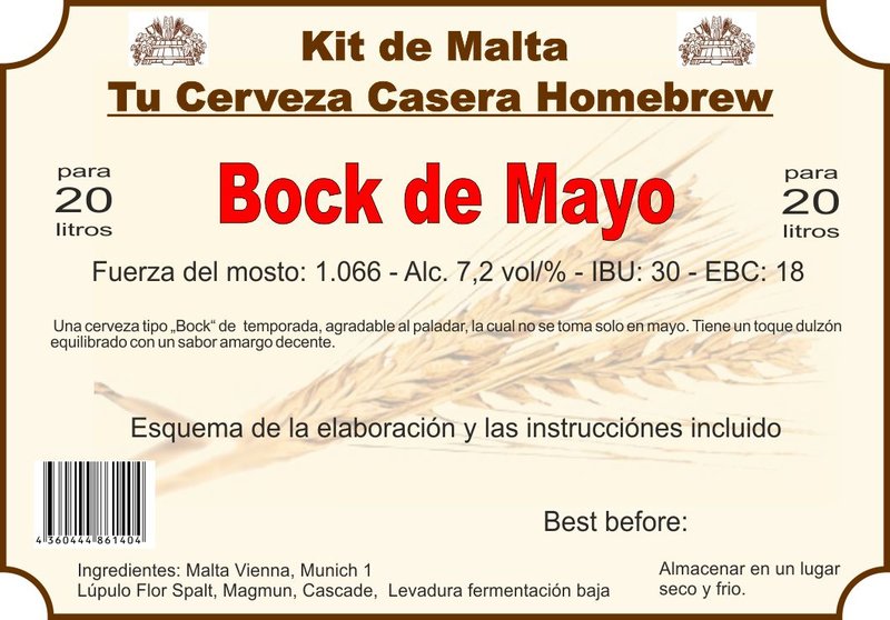 Kit en grano "Bock de Mayo"