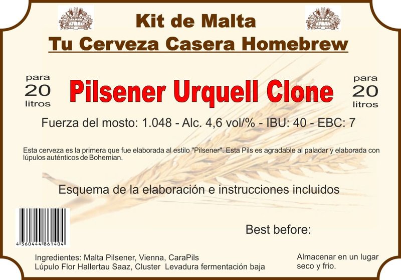 Kit en grano "Pilsener Urquell Clone"
