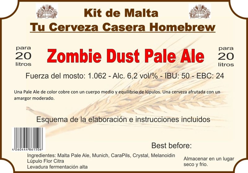 Kit en grano "Zombie Dust Pale Ale"