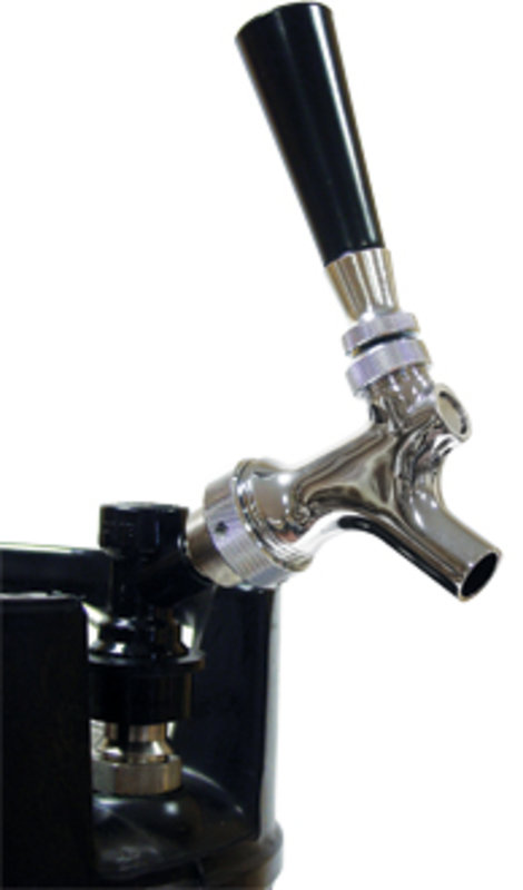 Grifo cromado de cerveza con conector ball-lock para KEG