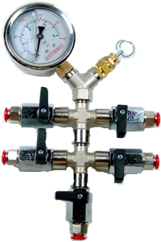Válvula de regulación de presión ajustable 5 entradas