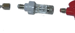 Válvula antiretorno para conector de gas barril corni