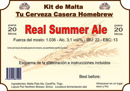 Kit en grano "Real Summer Ale"