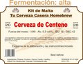 Kit en grano "Cerveza de Centeno" - Tu Cerveza Casera Homebrew